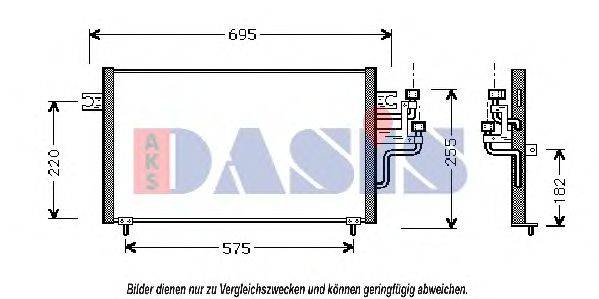 AKS DASIS 142150N Конденсатор, кондиционер