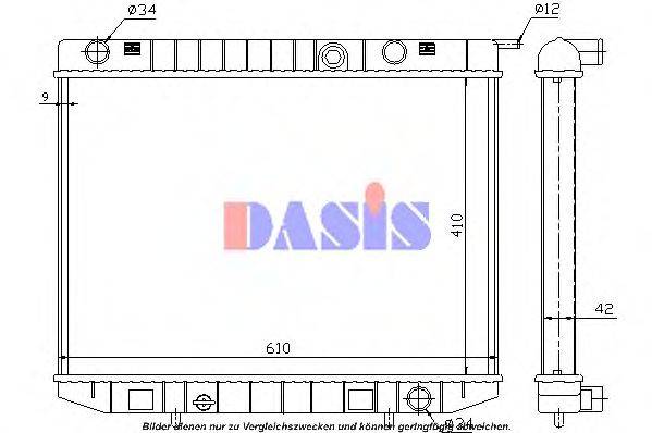 AKS DASIS 150006N Радиатор, охлаждение двигателя