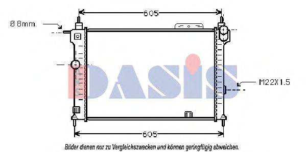 AKS DASIS 150032N Радиатор, охлаждение двигателя