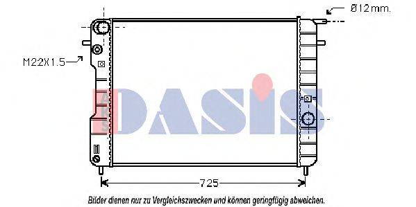 AKS DASIS 150044N Радиатор, охлаждение двигателя