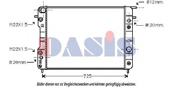 AKS DASIS 151210N Радиатор, охлаждение двигателя