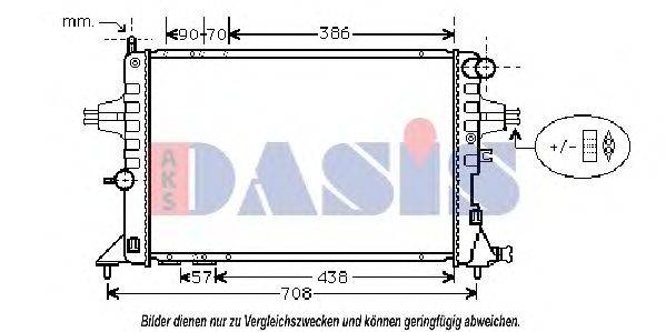 AKS DASIS 151890N Радиатор, охлаждение двигателя