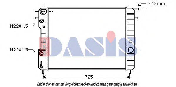 AKS DASIS 151910N Радиатор, охлаждение двигателя