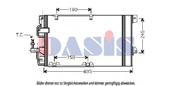 AKS DASIS 152001N Конденсатор, кондиционер