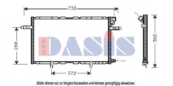 AKS DASIS 152004N Конденсатор, кондиционер