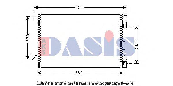 AKS DASIS 152009N Конденсатор, кондиционер