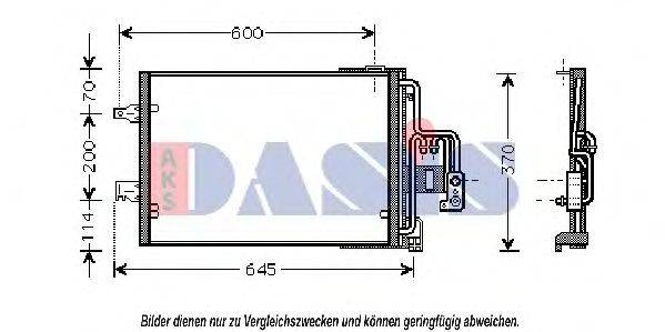 AKS DASIS 152028N Конденсатор, кондиционер