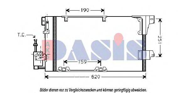 AKS DASIS 152150N Конденсатор, кондиционер