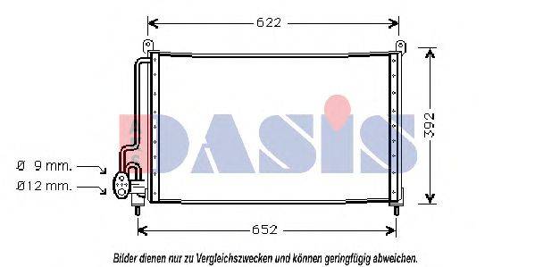 AKS DASIS 152630N Конденсатор, кондиционер