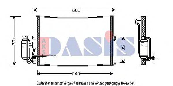 AKS DASIS 152740N Конденсатор, кондиционер