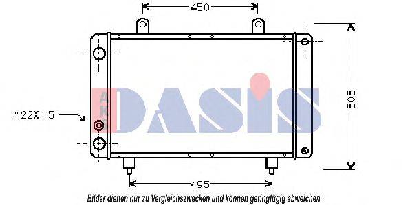 AKS DASIS 160003N Радиатор, охлаждение двигателя