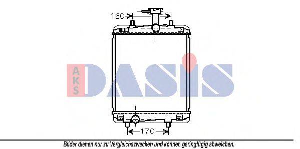 AKS DASIS 160093N Радиатор, охлаждение двигателя