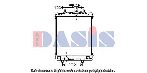 AKS DASIS 160094N Радиатор, охлаждение двигателя