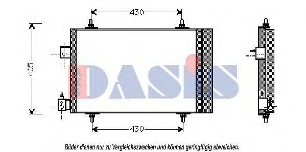 AKS DASIS 162007N Конденсатор, кондиционер