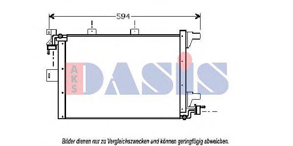AKS DASIS 162130N Конденсатор, кондиционер