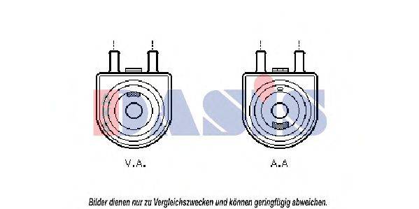 AKS DASIS 166002N масляный радиатор, двигательное масло