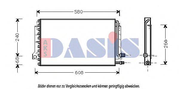 AKS DASIS 172002N Конденсатор, кондиционер