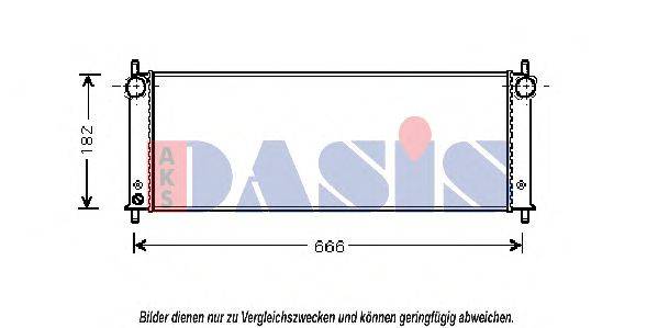 AKS DASIS 172003N Радиатор, охлаждение двигателя