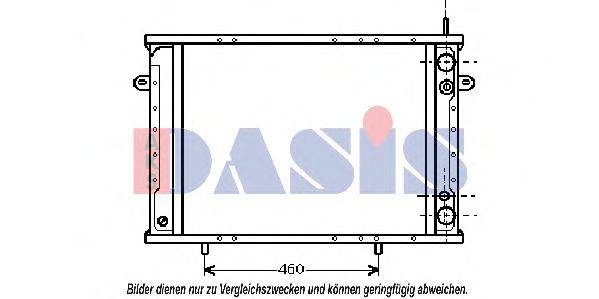 AKS DASIS 180026N Радиатор, охлаждение двигателя