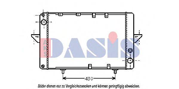 AKS DASIS 180033N Радиатор, охлаждение двигателя