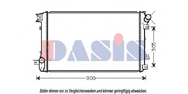 AKS DASIS 180059N Радиатор, охлаждение двигателя