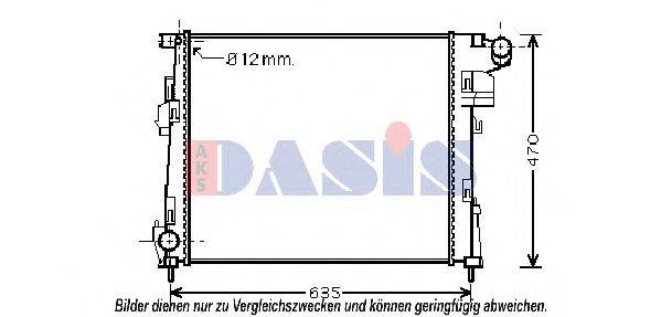 AKS DASIS 180075N Радиатор, охлаждение двигателя