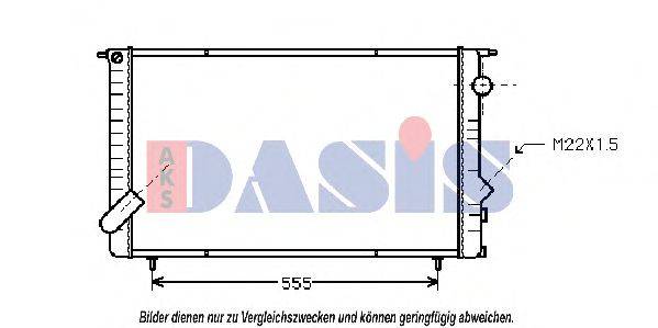 AKS DASIS 180970N Радиатор, охлаждение двигателя