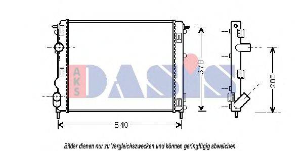 AKS DASIS 181670N Радиатор, охлаждение двигателя