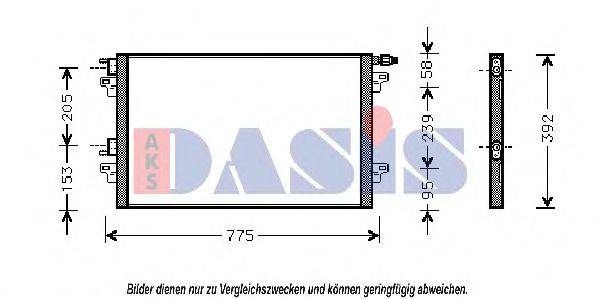 AKS DASIS 182002N Конденсатор, кондиционер