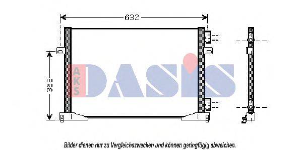AKS DASIS 182016N Конденсатор, кондиционер