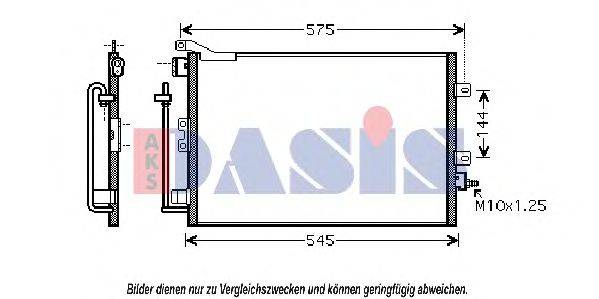 AKS DASIS 182036N Конденсатор, кондиционер