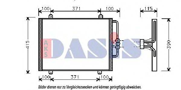 AKS DASIS 182270N Конденсатор, кондиционер