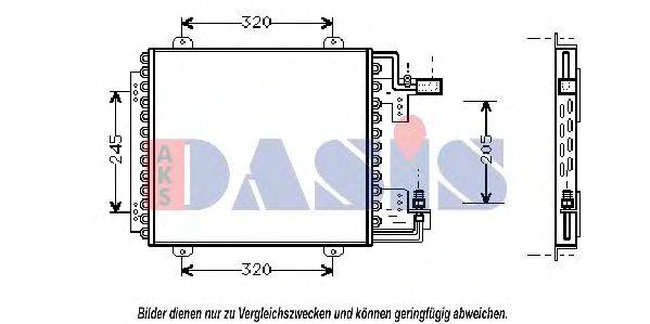 AKS DASIS 182320N Конденсатор, кондиционер