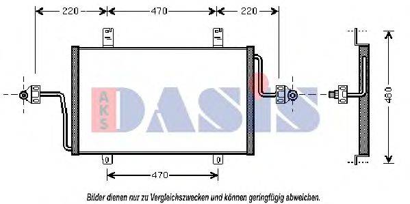 AKS DASIS 182450N Конденсатор, кондиционер