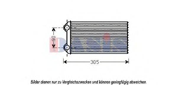 AKS DASIS 189012N Теплообменник, отопление салона