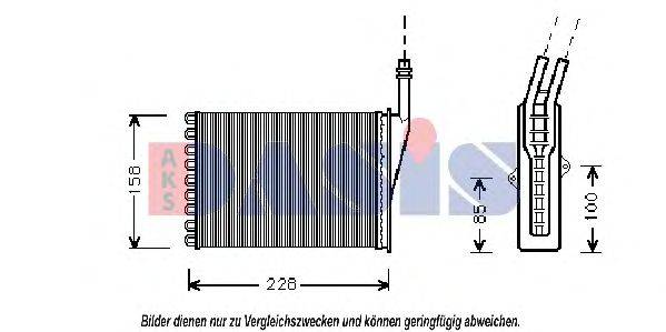 AKS DASIS 189250N Теплообменник, отопление салона