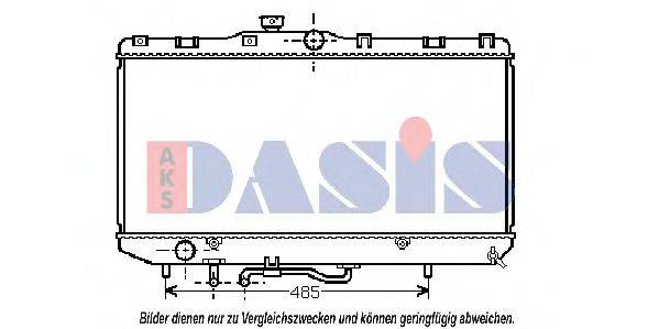 AKS DASIS 210036N Радиатор, охлаждение двигателя