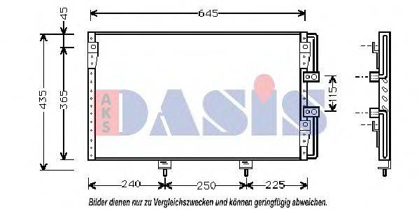 AKS DASIS 210065N Конденсатор, кондиционер