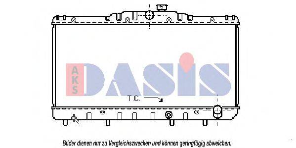 AKS DASIS 210090N Радиатор, охлаждение двигателя