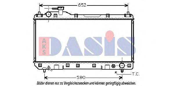 AKS DASIS 210095N Радиатор, охлаждение двигателя