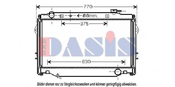 AKS DASIS 210168N Радиатор, охлаждение двигателя