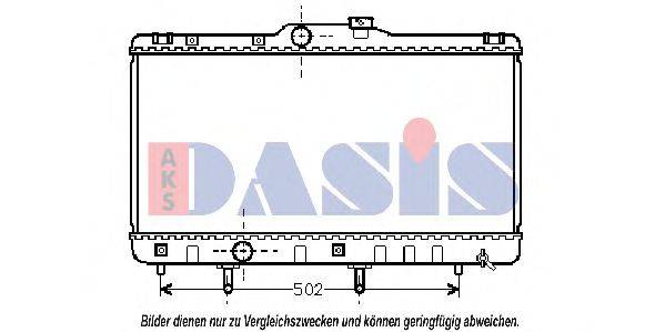 AKS DASIS 210460N Радиатор, охлаждение двигателя