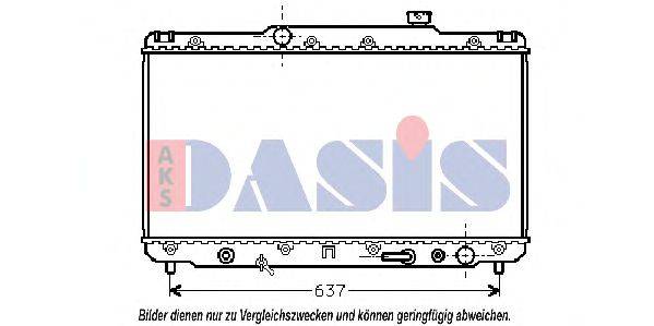 AKS DASIS 210950N Радиатор, охлаждение двигателя