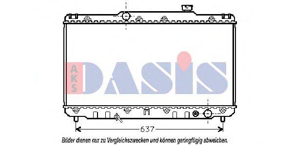 AKS DASIS 211590N Радиатор, охлаждение двигателя