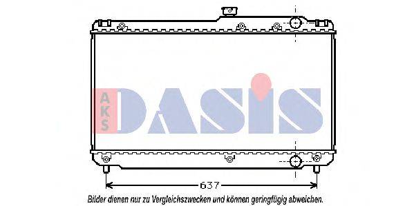 AKS DASIS 211600N Радиатор, охлаждение двигателя