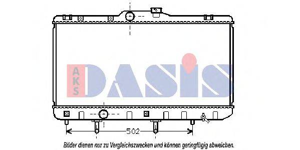 AKS DASIS 211750N Радиатор, охлаждение двигателя