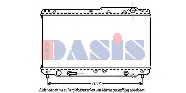 AKS DASIS 211910N Радиатор, охлаждение двигателя