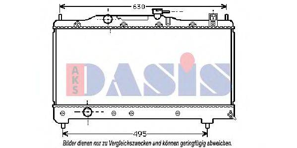 AKS DASIS 211960N Радиатор, охлаждение двигателя
