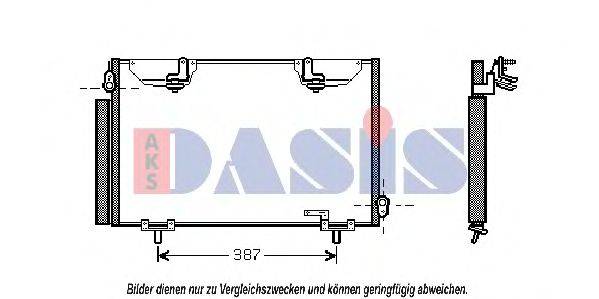AKS DASIS 212036N Конденсатор, кондиционер
