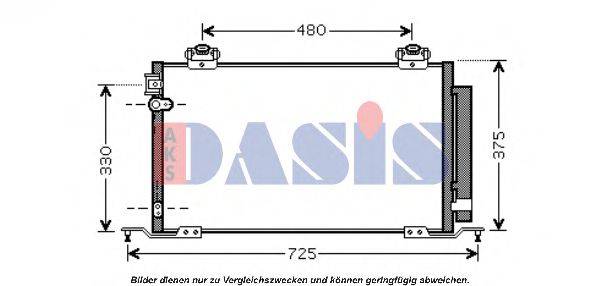 AKS DASIS 212041N Конденсатор, кондиционер